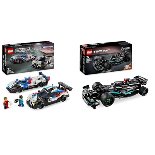 LEGO Speed Champions BMW M4 GT3 & BMW M Hybrid V8 Rennwagen Auto-Spielzeug & Technic Mercedes-AMG F1 W14 E Performance Race Car Spielzeug für Kinder von LEGO