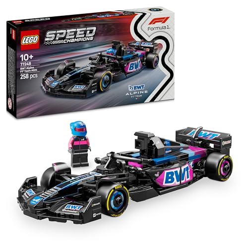 LEGO Speed Champions BWT Alpine F1 Team A524 Race Car Toy with a Collectible Formula 1 Driver Minifigure - Model Kits for 10+ Year Old Boys & Girls or Adult Motorsport Fans 77248 von LEGO