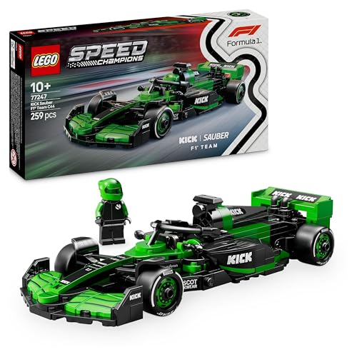 LEGO Speed Champions Kick Sauber F1 Team C44 Rennauto - Spielzeug mit Formel 1 Minifigur zum Sammeln - Bauset - Geschenk für Jungen & Mädchen ab 10 Jahren und Erwachsene Motorsport Fans 77247 von LEGO