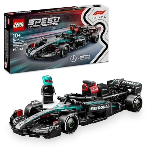 LEGO Speed Champions Mercedes-AMG F1 W15 Rennauto - Spielzeug mit Formel 1 Minifigur - Modell Auto zum Sammeln und Bauen - Geschenk für Jungen & Mädchen ab 10 Jahren oder Erwachsene Fans 77244 von LEGO