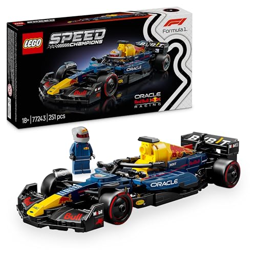 LEGO Speed Champions Oracle Red Bull Racing RB20 F1 Rennauto - Modell für Erwachsene mit Formel 1 Minifigur zum Sammeln - Ausstellungsstück und Geschenk für Fans von Motorsport & Rennwagen 77243 von LEGO