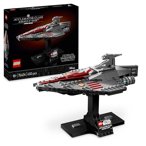 LEGO Star Wars 75404 Assault Ship der Acclamator-Klasse aus Angriff der Klonkrieger - Sternenschiff zum Sammeln, Bauen und Ausstellen - Fantasy Bauset - Geschenk für Erwachsene und Jugendliche Fans von LEGO