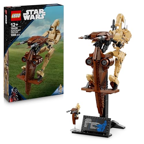 LEGO Star Wars 75428 Kampfdroide mit STAP Bauspielzeug - Spiel- und Ausstellungsfigur mit Speeder - Sammlergeschenk für Jungen ab 12 Jahren, Teenager und Fans von Die dunkle Bedrohung LEGO Star Wars 75428 Kampfdroide mit STAP Bauspielzeug - Spiel- und Ausstellungsfigur mit Speeder - Sammlergeschenk für Jungen ab 12 Jahren, Teenager und Fans von Die dunkle Bedrohung von LEGO