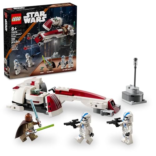 LEGO Star Wars BARC Speeder Escape, Mandalorian Spielzeug Bauset für Kinder, May The 4th Be with You Dekoration mit Kelleran Beq und Grogu, Star Wars Spielzeug für Jungen, Mädchen und Fans ab 8 von LEGO