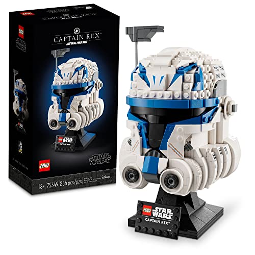 LEGO Star Wars Captain Rex Helm Set 75349, The Clone Wars Sammlerstück für Erwachsene, 2023 Serie Modell Kollektion, Memorabilia Geschenkidee von LEGO