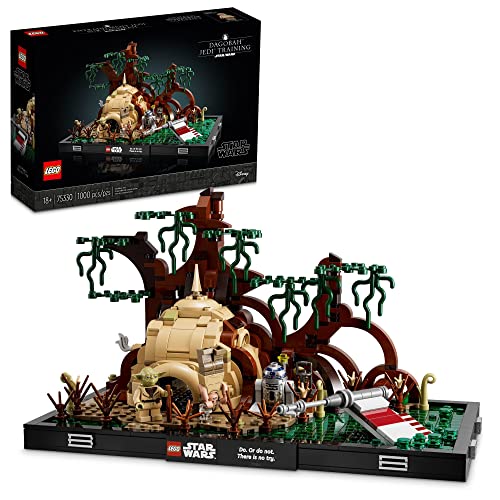 LEGO Star Wars Dagobah Jedi Training Diorama 75330 Building Kit for Adults; Brick-Built Collectible for Display (1,000 Pieces) von LEGO