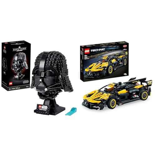 LEGO Star Wars Darth Vader Helm, Bauset für Erwachsene, Geschenk-Idee & 42151 Technic Bugatti-Bolide, Auto-Modellbausatz, Sportwagen-Spielzeug von LEGO