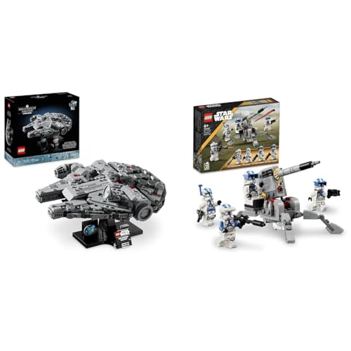 LEGO Star Wars Endor Speeder Chase Diorama-Set 75353 + LEGO Star Wars Mos Espa Podrace Diorama-Set 75380, Sammlermodell, Geschenk für Männer und Frauen von LEGO