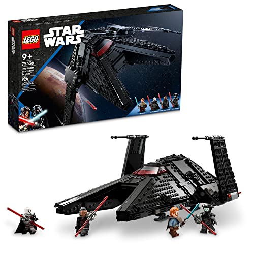 LEGO Star Wars Inquisitor Transport Scythe 75336 - baubares Spielzeug Raumschiff, OBI-Wan Kenobi Set, Ben Kenobi Minifigur mit blauen und doppelklingigen roten Lichtschwertern von LEGO