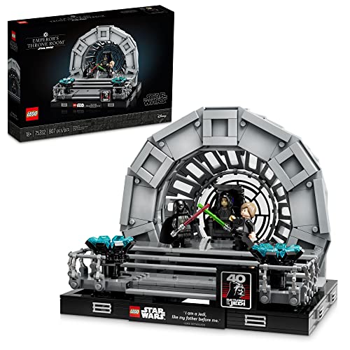 LEGO Star Wars Kaiser-Thronsaal Diorama 75352 Bauset für Erwachsene, klassisches Star Wars Sammlerstück zum Ausstellen mit Darth Vader Minifigur, lustiges Geburtstagsgeschenk für Männer und Frauen von LEGO