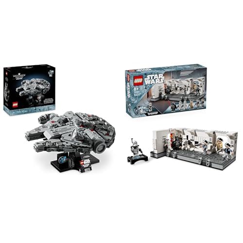 LEGO Star Wars Millennium Falcon, 25. Jahrestag Set für Erwachsene & Star Wars Das Entern der Tantive IV, Bauspielzeug zum Film Eine Neue Hoffnung, Fantasy-Spielset von LEGO