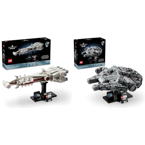 LEGO Star Wars Millennium Falcon, 25. Jahrestag Set für Erwachsene & Star Wars: Tantive IV, Modell eines Sternenschiffs aus Star Wars von LEGO