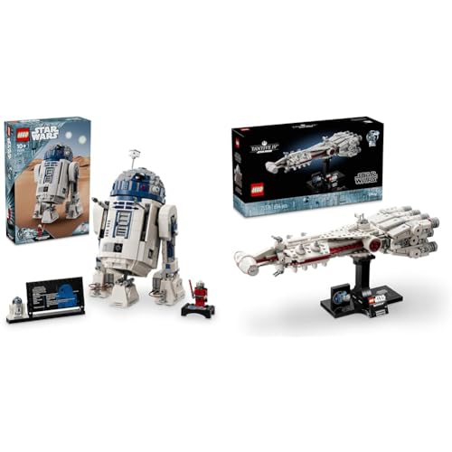 LEGO Star Wars R2-D2, Modell-Set für Kinder, Jungen & Mädchen & Star Wars: Tantive IV, Modell eines Sternenschiffs aus Star Wars von LEGO