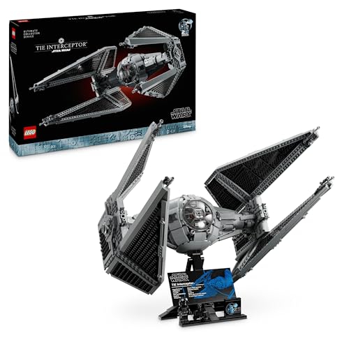 LEGO Star Wars TIE-Abfangjäger, kreatives Bauset aus der Ultimate Collector Series für Erwachsene, Modell eines Sternjägers Steinen, Geschenk für Fans, Sammlerstück, UCS-Set 75382 von LEGO