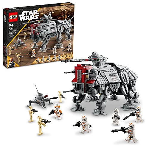 LEGO Star Wars at-TE Walker 75337 Poseable Toy Revenge of The Sith Set, Geschenk für Kinder mit 3 212th Clone Troopers, Zwergspinne & Battle Droid Figuren von LEGO