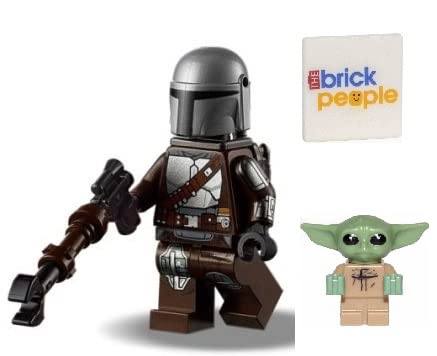 LEGO Star Wars: Mando Minifig and Grogu Combo - Silver Beskar Armor - Din Djarin The Mandalorian von LEGO