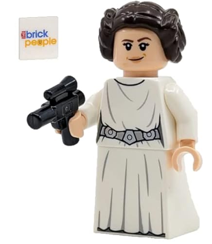 LEGO Star Wars: Prinzessin Leia Minifigur mit Blaster-Pistole und Bonus-Umhang von LEGO