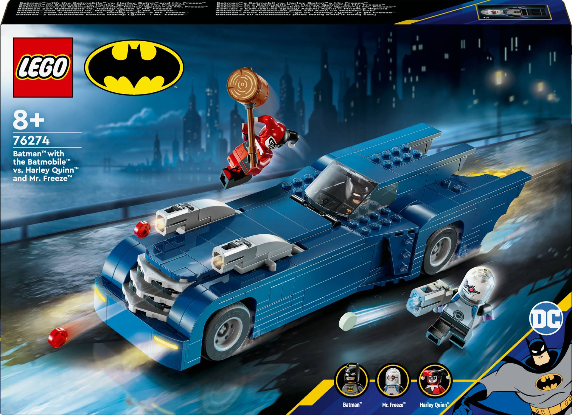 LEGO Super Heroes 76274 Batman im Batmobil vs. Harley Quinn und Mr. Freeze von LEGO