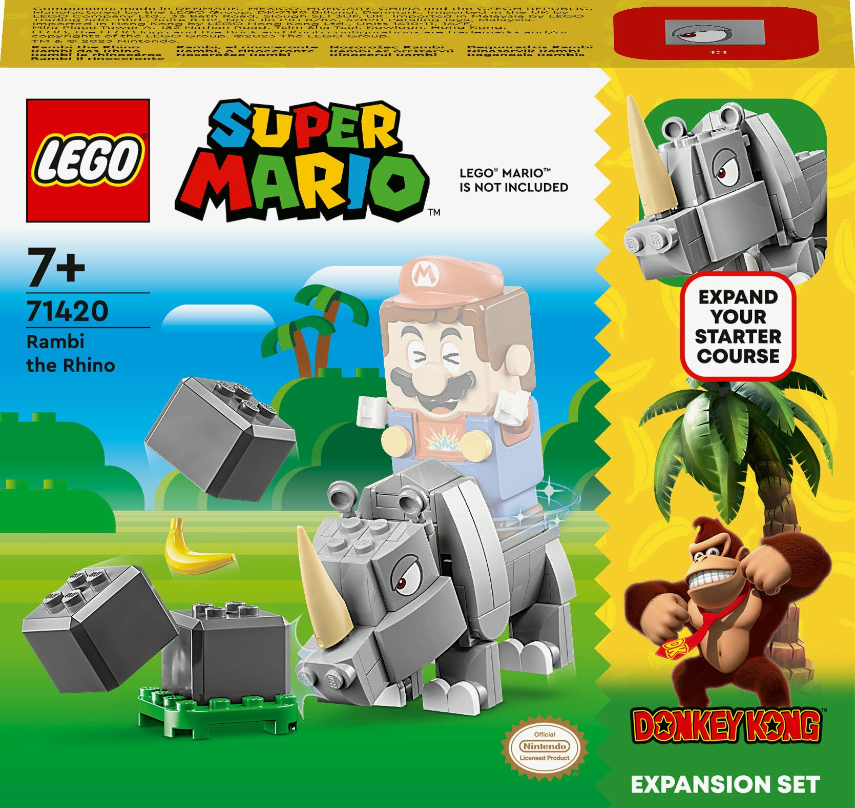 LEGO Super Mario 71420 Rambi das Rhino – Erweiterungsset von LEGO