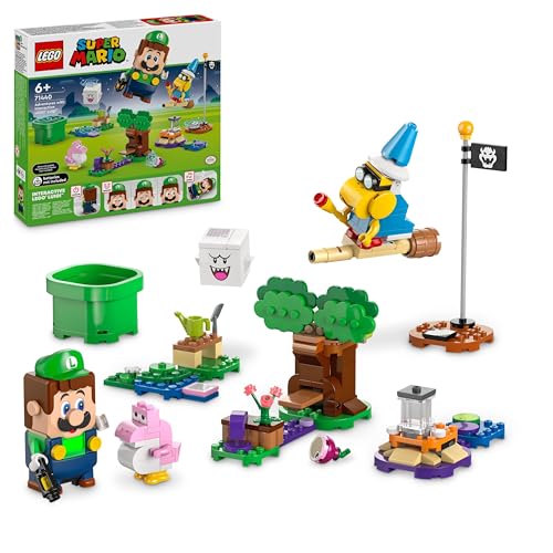 LEGO Super Mario Abenteuer mit dem interaktiven Luigi, Nintendo Geschenk für Jungen, Mädchen und Gamer ab 6 Jahren, Abenteuer-Spielset für Kinder mit rosa Baby Yoshi 71440 von LEGO