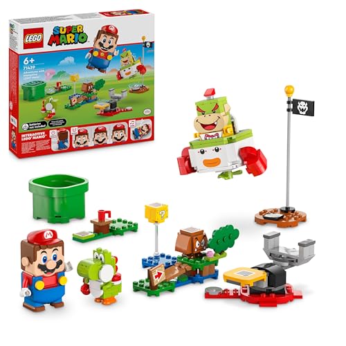 LEGO Super Mario Abenteuer mit dem interaktiven Mario, Set mit Junior-Clown-Kutsche, Spielzeug-Yoshi, Nintendo Geschenk für Jungen, Mädchen und Gamer ab 6 Jahren 71439 von LEGO