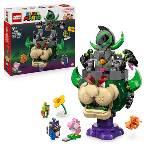 LEGO Super Mario Prinz Florian & Schloss Bowser - Interaktives Spielzeug mit 4 Figuren - Pinker Yoshi & Stand zum Spielen & Ausstellen - Gamer Geschenk für Jungen & Mädchen ab 9 Jahren - 72042 LEGO Super Mario Prinz Florian & Schloss Bowser - Interaktives Spielzeug mit 4 Figuren - Pinker Yoshi & Stand zum Spielen & Ausstellen - Gamer Geschenk für Jungen & Mädchen ab 9 Jahren - 72042 von LEGO