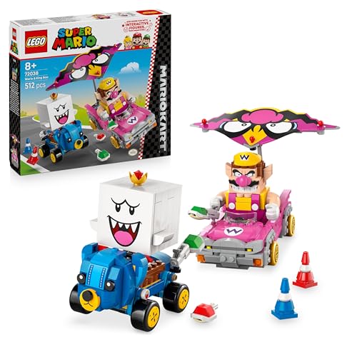 LEGO Super Mario: Mario Kart - Wario & König Buu Huu - Interaktives Spielzeug mit 2 Autos und 2 Figuren zum Spielen und Ausstellen - Gaming Geschenk für Jungen und Mädchen ab 8 Jahren - 72038 LEGO Super Mario: Mario Kart - Wario & König Buu Huu - Interaktives Spielzeug mit 2 Autos und 2 Figuren zum Spielen und Ausstellen - Gaming Geschenk für Jungen und Mädchen ab 8 Jahren - 72038 von LEGO