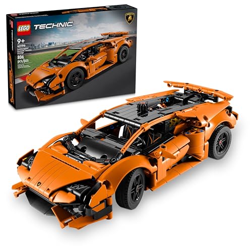 LEGO Technic Lamborghini Huracán Tecnica Orange Spielzeugautos – Bauspielzeug für Kinder, Jungen & Mädchen ab 9 Jahren – Lamborghini Spielzeugauto mit V10 Motor & Lenkung – Geschenkideen für von LEGO