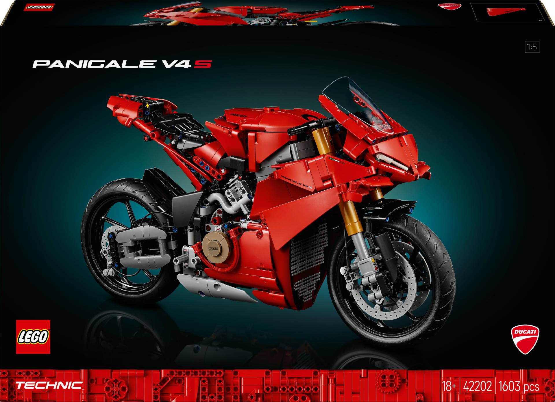 LEGO Technic 42202 Ducati Panigale V4 S Motorrad von LEGO