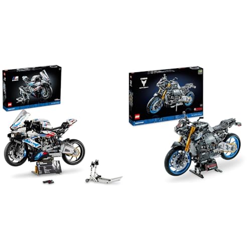 LEGO Technic BMW M 1000 RR Motorrad-Modell, Modellbausatz für Erwachsene & 42159 Technic Yamaha MT-10 SP Motorrad-Modellbausatz für Erwachsene von LEGO