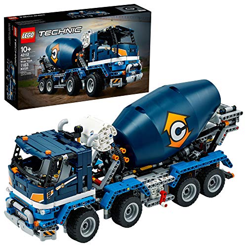 LEGO Technic Concrete Mixer Truck 42112 Building Kit, Kids Will Love Bringing The Construction Site to Life with This Cool Concrete Truck Toy Model Set, New 2020 (1,163 Pieces) von LEGO