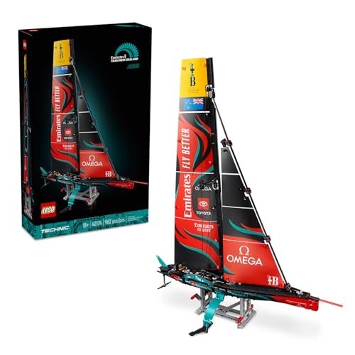 LEGO Technic Emirates Team New Zealand AC75 Yachtbauset für Erwachsene, Rennboot-Modell für Segelbootliebhaber, Build-a-Boat Geschenk für Fans kreativer und entspannender Aktivitäten, 42174 von LEGO