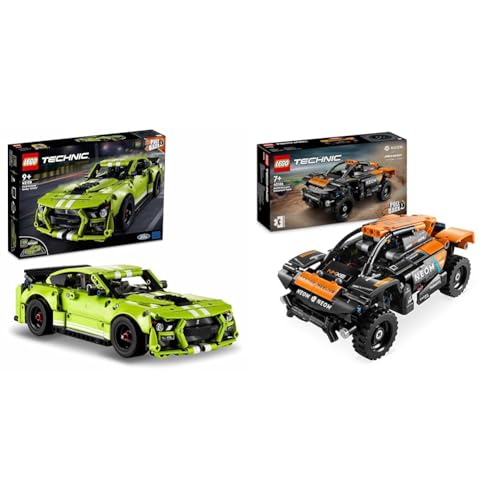 LEGO Technic Ford Mustang Shelby GT500, Modellauto-Bausatz & Technic NEOM McLaren Extreme E Race Car Set, Auto-Spielzeug von LEGO