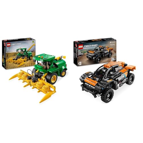 LEGO Technic John Deere 9700 Forage Harvester, Mähdrescher-Spielzeug zum Bauen & Technic NEOM McLaren Extreme E Race Car Set, Auto-Spielzeug von LEGO