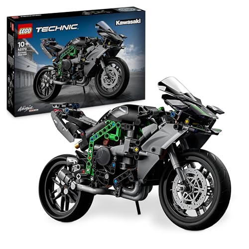 Lego Technic Kawasaki Ninja H2R Motorrad, Geschenk für Kinder & Erwachsene zum Geburtstag, Dekoration, Spielzeug, Modell für Jungen und Mädchen ab 10 Jahren 42170 von LEGO