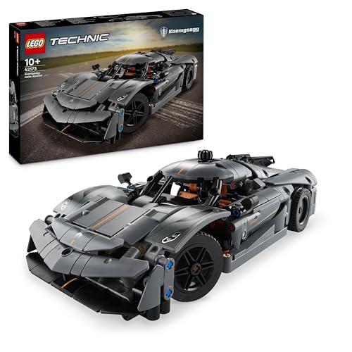 LEGO Technic Koenigsegg Jesko Absolut Supersportwagen in Grau, Bauspielzeug für Jungen und Mädchen, Spielzeugauto für Kinder, Geschenk für Autofans, Dekoration für das Kinderzimmer 42173 von LEGO