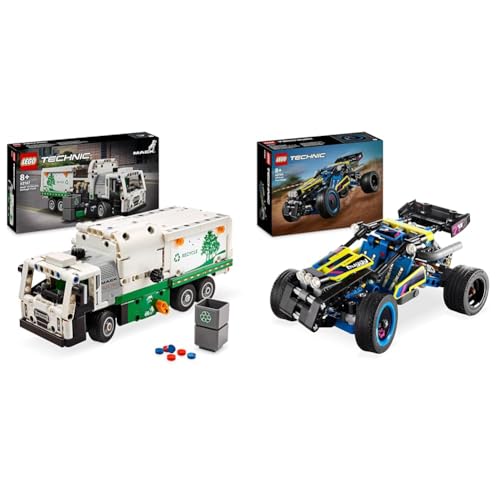 LEGO Technic Mack LR Electric Müllwagen, Müllauto-Modell für Recycling-Rollenspiele & Technic Offroad Rennbuggy, Auto-Spielzeug für Kinder von LEGO