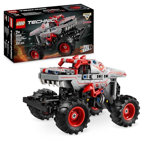 LEGO Technic Monster Jam ThunderROARus, Spielzeug-Monstertruck mit Rückziehfunktion, Bauspielzeug für Kinder, Geschenk für Jungen und Mädchen ab 7 Jahren 42200 von LEGO