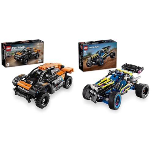 LEGO Technic NEOM McLaren Extreme E Race Car Set, Auto-Spielzeug mit Rückziehmotor & Technic Offroad Rennbuggy, Auto-Spielzeug für Kinder von LEGO