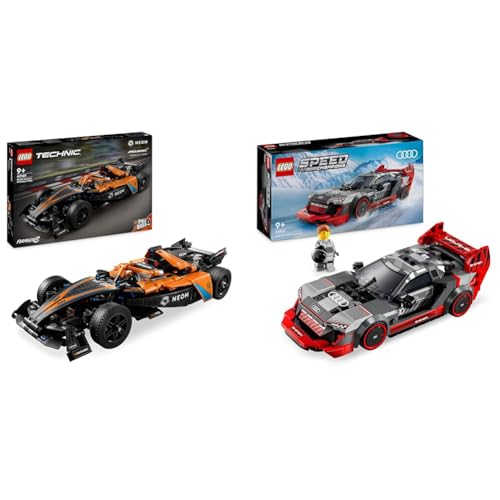 LEGO Technic NEOM McLaren Formula E Race Car, Rennwagen Spielzeug & Speed Champions Audi S1 e-tron Quattro Rennwagen Set von LEGO