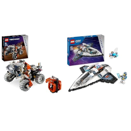 LEGO Technic Weltraum Transportfahrzeug LT78, Space Bauset & City Raumschiff, Weltraum-Spielzeug mit Space Shuttle für Kinder zum Bauen, Jungen und Mädchen ab 6 Jahren, Set mit Astronaut-Figur 60430 von LEGO