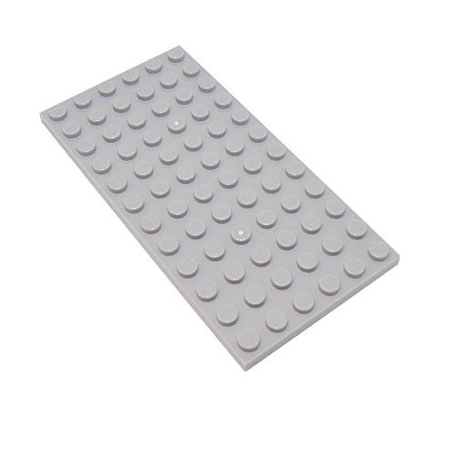 LEGO Teile und Teile: Hellgrau (mittelgrau) 6 x 12 (4,6 x 9,1 cm) Teller x20 von LEGO