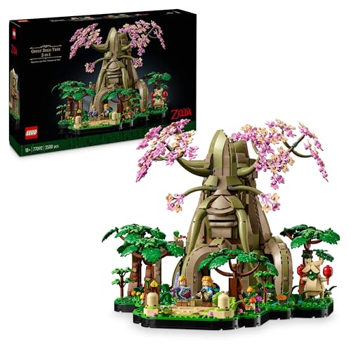 LEGO The Legend of Zelda Deku-Baum 2-in-1, Bauset mit 4 Minifiguren zum Sammeln, Modell zum Umgestalten und Ausstellen, Geschenk und Sammlerstück für Erwachsene Sammler und Fans 77092 von LEGO