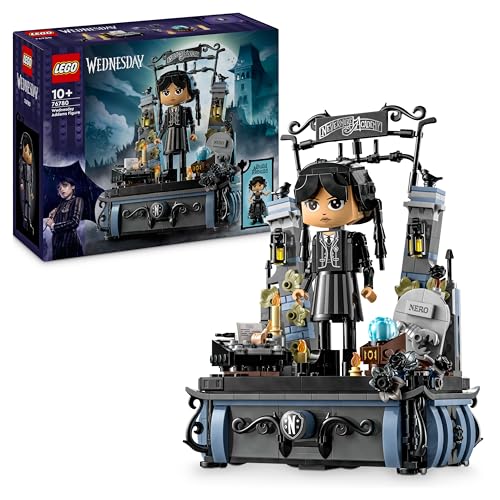 LEGO Wednesday: Wednesday Addams Baufigur, Set zum Sammeln für Kinder, Spielzeug zum Umbauen mit Elementen, Abenteuer-Spielset für ältere Mädchen und Jungen mit Spielzeugfigur 76780 von LEGO