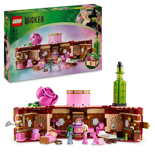 LEGO Wicked Glindas und Elphabas Schlafsaal, Fantasy-Modell zum Sammeln mit 2 Spielfiguren der Hexen von Oz, Geschenk für Mädchen und Jungen ab 8 Jahren, die Puppenhäuser lieben 75683 von LEGO