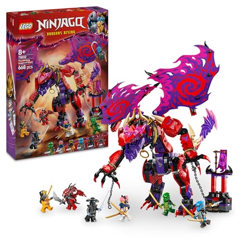 LEGO NINJAGO Chaosdrache Donnerzahn - Spielzeug mit 6 Ninja Minifiguren - Rollenspiel Bauset für Jungen und Mädchen ab 8 Jahren - Geschenke für Fans der TV-Serie Aufstieg der Drachen 71832 von LEGO