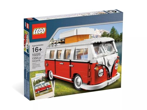 Lego® 10220 Creator VW Bus T1 Campingbus Exclusiv Bauset - Detailgetreues Lego® Modell mit Authentizität und Retro Charme - Ideal für Sammler und Fans von LEGO