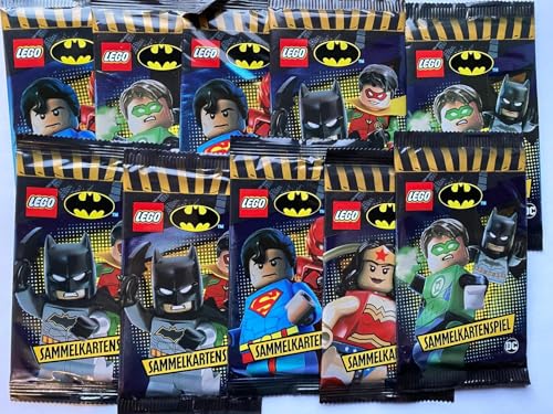 Lego 10x Booster Pack DC Comics Superheroes Batman Superman Robin Blue Ocean Sammelkartenspiel 50 Karten - verpackt in Lego Tüte Lego 10x Booster Pack DC Comics Superheroes Batman Superman Robin Blue Ocean Sammelkartenspiel 50 Karten - verpackt in Lego Tüte von LEGO