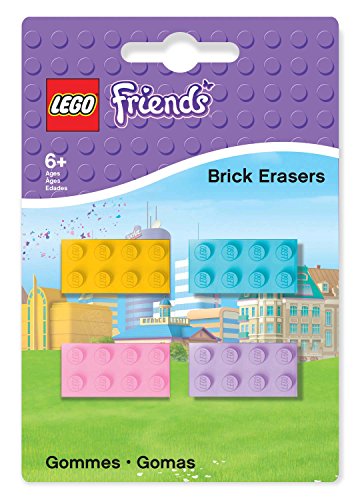 Lego 51608 - Friends Radierer Baustein, 4 Stück von LEGO