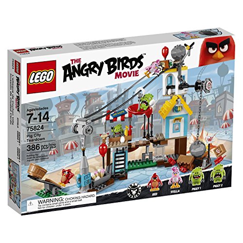 Lego – 75824 – The Angry Birds Movie Set, Zerstörung der Stadt der Schweine von LEGO